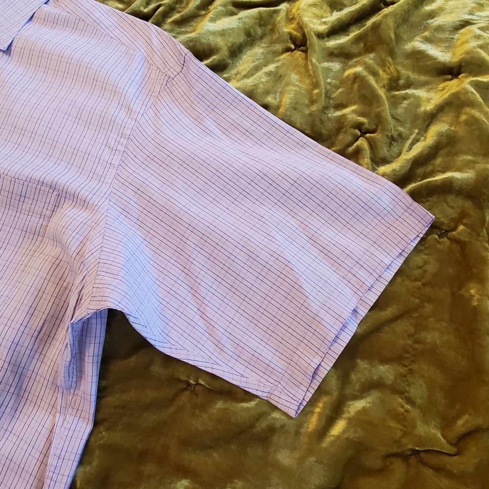 Robert Talbott Short Sleeve Button Down Shirt Xl - image 8